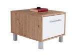 Ondega , Eichefarben , Holzwerkstoff , 1 Schublade(n) Schubladen , 50x37x50 cm , Schlafzimmer, Nachtkästchen