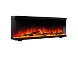 Möbelix , Schwarz , Metall, Glas , 107.1x43.0x20.0 cm , Fernbedienung, Flammeneffekt separat schaltbar, Überhitzungsschutz, Thermostat, Dimmer , Kamine, Elektrokamine