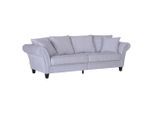 Livetastic , Hellgrau , Holz, Textil , Buche , massiv , Uni , 270x80x110 cm , Made in EU , Wohnzimmer, Sofas & Couches, Sofas, Big Sofas