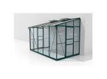 Möbelix , Smaragdgrün , Metall, Kunststoff, Glas , 324.3x220.8x201.4 cm , Freizeit im Garten, Gartenpflege, Gewächshäuser, Gewächshaus Zubehör