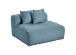Livetastic , Blau , Textil , 120x70x122 cm , Made in EU , erweiterbar, Rücken echt, individuell planbar ,