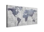 artgeist , Grau, Dunkelgrau , Textil, Holzwerkstoff , rechteckig , 200x80x1.2 cm , Keilrahmen , Dekoration, Bilder & Rahmen, Bilder, Leinwandbilder