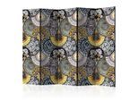 artgeist , Mehrfarbig , Holz, Textil , Kiefer , massiv , orientalisch , 225x172x3 cm , Motiv auf Vorder- und Rückseite , Kleinmöbel, Paravents