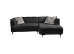 Mid.you , Dunkelgrün , Textil , Füllung: Polyurethan (Pur) , Ottomane rechts, L-Form , 247x158 cm , Made in EU ,