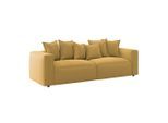Möbelix , Senfgelb , Textil , 280x72x109 cm , Wohnzimmer, Sofas & Couches, Sofas, Big Sofas