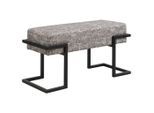 Möbelix , Grau , Metall, Textil , 80x42x33 cm , Esszimmer, Bänke, Polsterbänke