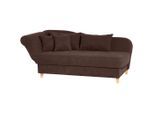 Max Winzer , Braun , Textil , Buche , Uni , Füllung: Schaumstoff , 88x82x190 cm , Goldenes M, Made in Europe , Rücken echt, Armteil links , Wohnzimmer, Sofas & Couches, Relaxliegen & Récamièren, Récamièren & Ottomanen