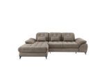 Livetastic , Graubraun , Textil , Füllung: Schaumstoff , 273x189 cm , Made in EU , seitenverkehrt erhältlich, Rücken echt, Armteil links, Armteil rechts , Wohnzimmer, Sofas & Couches, Schlafsofas, Schlafsofas