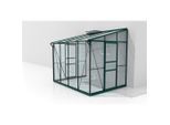 Möbelix , Smaragdgrün , Metall, Kunststoff, Glas , 262.1x220.8x201.4 cm , Freizeit im Garten, Gartenpflege, Gewächshäuser, Gewächshaus Zubehör