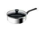 Tefal , Edelstahlfarben , Metall , antihaftbeschichtet , Kochen & Essen, Pfannen, Schmorpfannen