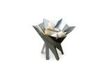 Möbelix , Edelstahlfarben , Metall , 65x56x65 cm , Grüner Punkt, Made in Europe, Handmade in Europe , hitzebeständig , Freizeit im Garten, Gartenaccessoires, Feuerschalen