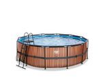 Exit Toys , Braun , Kunststoff , Holzoptik , 122 cm , TÜV-geprüft, CE , Pools & Wasserspaß, Pools, Aufstellpools, Frame-Pools
