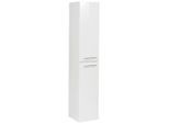 Mid.you , Weiß , Holzwerkstoff , 4 Fächer , links montierbar, rechts montierbar , 30x159x32 cm , hängend , Badezimmer, Badezimmermöbel, Badezimmerschränke, Badezimmer Hochschränke