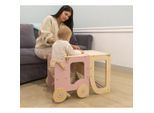 Möbelix , Naturfarben, Pink , Holz , Birke , Sperrholz , 38x90x40 cm , Baby, Babyzimmer, Hochstühle