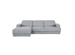 Mid.you , Grau , Textil , Ottomane links, Eckteil, L-Form , 293x204 cm , Made in EU ,
