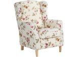 Max Winzer , Weiß, Mehrfarbig , Textil , Buche , Blume , 77x103x86 cm , Goldenes M, Made in Europe ,