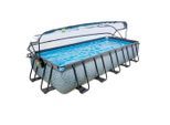 Exit Toys , Grau , Kunststoff , 250x100x540 cm , TÜV-geprüft, CE , Pools & Wasserspaß, Pools, Aufstellpools, Frame-Pools