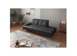 Sit & More , Schwarz , Textil, Leder , Kombination Echtleder/Stoff , Nappaleder , 231x90x122 cm , Goldenes M, Made in Europe, DGM-Klimapakt , Armteil links ,