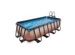Exit Toys , Braun , Kunststoff , 200x100x400 cm , TÜV-geprüft, CE , Pools & Wasserspaß, Pools, Aufstellpools, Frame-Pools
