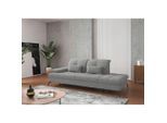 Sit & More , Hellgrau , Textil , 231x90x122 cm , Goldenes M, Oeko-Tex® Standard 100, Made in Europe, DGM-Klimapakt , Rücken echt, Armteil links ,
