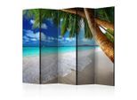 artgeist , Grün, Mehrfarbig, Hellblau , Holz, Textil , Kiefer , massiv , Strand , 225x172x3 cm , Motiv auf Vorderseite , Kleinmöbel, Paravents