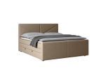 Mid.you , Beige , Holz, Metall, Kunststoff, Textil , Birke, Buche,Birke, Buche , teilmassiv, Hartholz,Hartholz , H3 + H4 , 180x200 cm , Bettkasten, gepolstertes Kopfteil ,