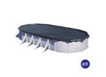 Gre , Schwarz , Kunststoff , 460x820 cm , Pools & Wasserspaß, Poolzubehör, Poolabdeckungen, Pool-Abdeckplanen