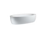 LAUFEN Alessi one Oval-Badewanne H2449700000001 203 x 102 cm, weiß, Halbeinbau, mit Schürze