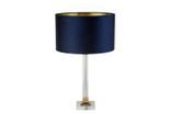 Möbelix , Blau, Goldfarben , Metall, Glas , 67 cm , Schnurschalter , Beleuchtung, Innenleuchten, Tischlampen, Tischlampen