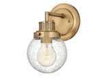 Elstead Lighting , Messingfarben , Metall, Glas , 18.3x13x23.7 cm , Grüner Punkt, RoHS , Beleuchtung, Innenleuchten, Badezimmerlampen, Badezimmer-Wandleuchten