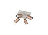 Trio Leuchten , Braun, Grau , Metall , 24x15x24 cm ,