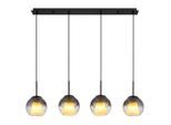 Globo , Grau, Klar, Schwarz , Metall, Glas, Textil , 18x120x100 cm , CE ,