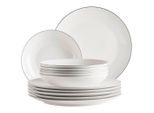 Mäser , Schwarz, Weiß , Keramik , Uni , Kochen & Essen, Geschirr, Geschirrsets, Tafelservices