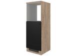 FlexWell , Schwarz, Eichefarben , Holzwerkstoff , einmalig seitenverkehrt montierbar , 60 cm , Made in Germany , Zusatzausstattung erhältlich ,