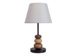 Näve , Weiß , Metall, Kunststoff , rund , 48 cm , TÜV-geprüft , mit Schalter , Beleuchtung, Innenleuchten, Tischlampen, Tischlampen