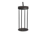 Schöner Wohnen , Schwarz , Metall , 36 cm , stufenverstellbar, tragbar, kabellos, aufladbar über USB , Beleuchtung, Innenleuchten, Tischlampen, Tischlampen ohne Kabel