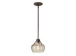 Elstead Lighting , Rostfarben , Metall , 28.3 cm , Grüner Punkt, RoHS , Beleuchtung, Innenleuchten, Hängeleuchten