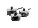 GreenChef , Schwarz , Metall, Glas , 0 l , rund , Kochen & Essen, Töpfe, Kochtopfsets