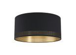 Eglo , Schwarz, Goldfarben , Metall, Textil , 24 cm ,