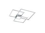 Trio Leuchten , Nickelfarben , Metall, Kunststoff , 66.5x6.5x66.5 cm , 3-fach schaltbar ,
