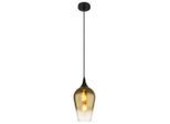 Globo , Schwarz, Goldfarben , Metall, Glas , Kugel , 120 cm , CE , beliebig kürzbar , Beleuchtung, Innenleuchten, Hängeleuchten, Kugellampen