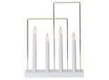 Eglo , Weiß, Messingfarben , Holz, Metall, Kunststoff , Eiche , 8x36x28.5 cm , Kippschalter , Dekoration, Kerzen, LED-Kerzen