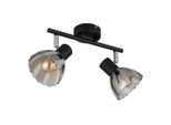 Globo , Grau, Schwarz , Metall, Glas , 13x19x25 cm , CE , drehbar, schwenkbar ,