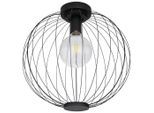 Globo , Schwarz , Metall , 37.5 cm , Beleuchtung, Innenleuchten, Deckenleuchten