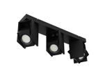 Globo , Schwarz , Metall , 8.4x15.7x43.4 cm , CE , drehbar, schwenkbar, verstellbare Spotlights ,