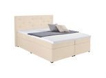 Möbelix , Beige , Textil , H1 , 180x200 cm , Matratze, Federkernmatratze, Topper durchgehend ,
