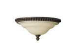 Elstead Lighting , Braun , Metall, Glas , 15.2 cm , Grüner Punkt, RoHS , Beleuchtung, Innenleuchten, Deckenleuchten