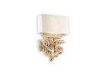 Ideal Lux , Beige , Textil, Naturmaterialien , 10x45.5x30.5 cm , Beleuchtung, Innenleuchten, Wandleuchten, Wandleuchten