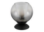 Globo , Grau, Klar, Schwarz , Metall , rund , 20.5 cm , CE , Wippschalter ,