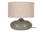 Möbelix , Beige, Olivgrün , Metall , rund , 44 cm , Beleuchtung, Innenleuchten, Tischlampen, Tischlampen